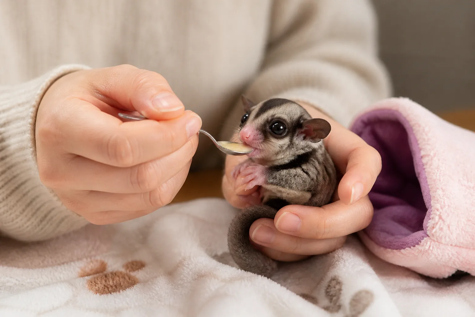 Cara Merawat Anakan Sugar Glider (Joey)