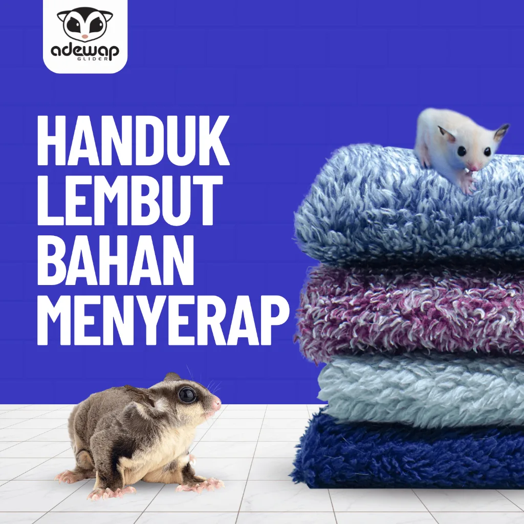 ADEWAP GLIDER Handuk Selimut Hewan Peliharaan Sugar Glider - 1