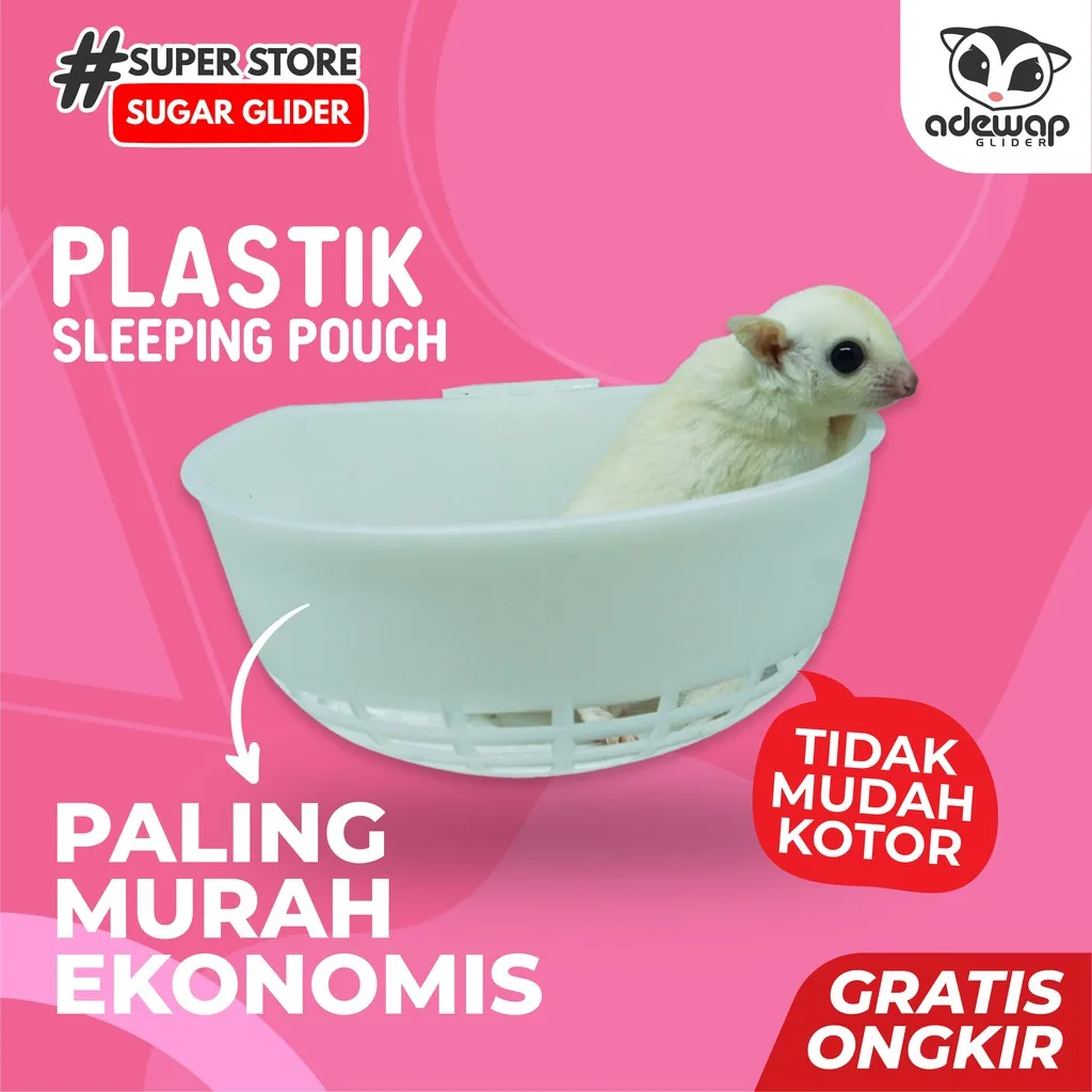 ADEWAP GLIDER Sleeping Pouch Batok Tidur Plastik Sugar Glider - 1
