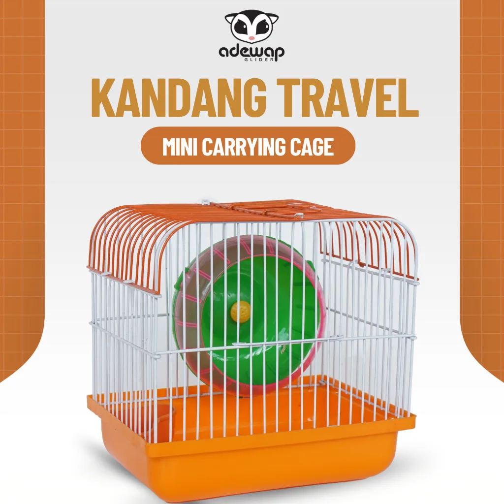 ADEWAP GLIDER Mini Hamster Cage - Kandang Sugar Glider Hamster Ukuran Kecil - 1