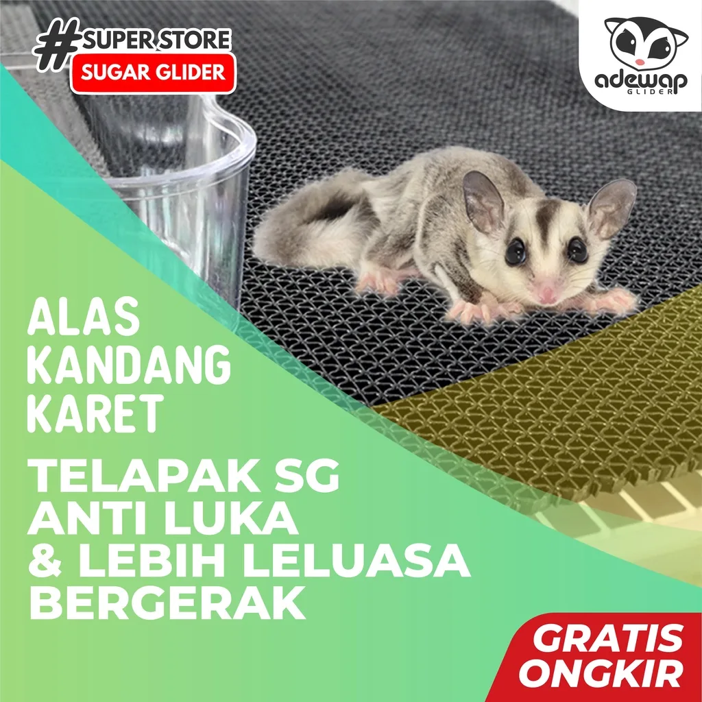 ADEWAP GLIDER Alas Kandang Tatakan Kotoran Sugar Glider - 1