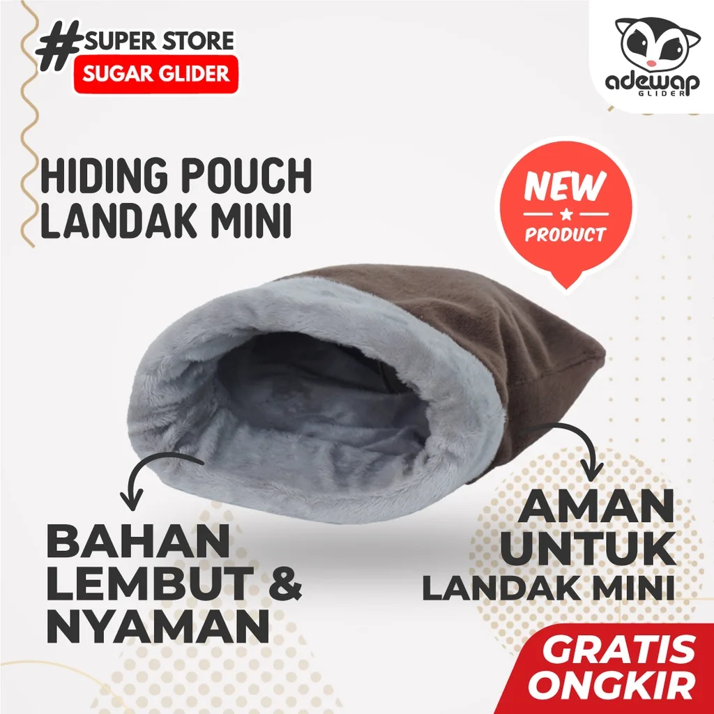 ADEWAP GLIDER Hiding Pouch Tempat Tidur Sembunyi Sugar Glider