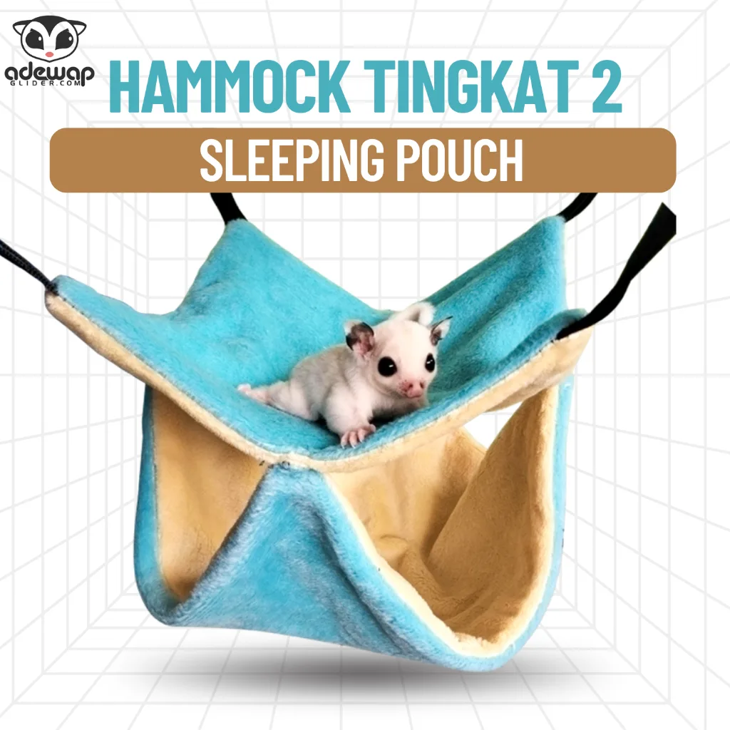 ADEWAP GLIDER Sleeping Pouch Sugar Glider Hammock 2 Tingkat Tempat Tidur Kasur & Peralatan Aksesoris - 1
