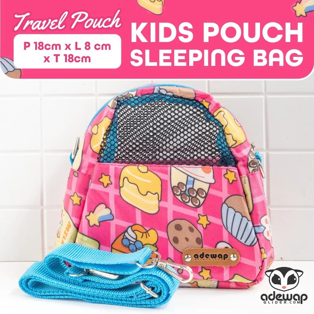 Rainbow Travel Pouch : Tas Hewan Sugar Glider SG Untuk Wanita, Pemula dan Anak Remaja - 1