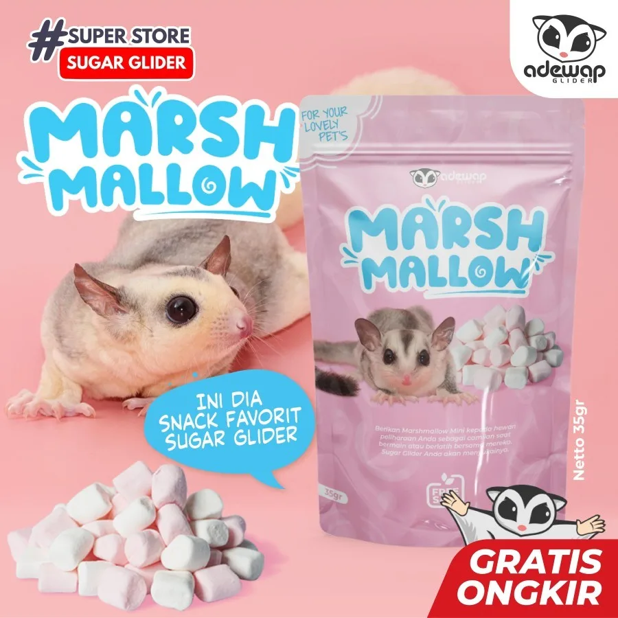 GROSIR Mini Marshmallow Marshmellow sugar Glider 35gr Reseller - 1