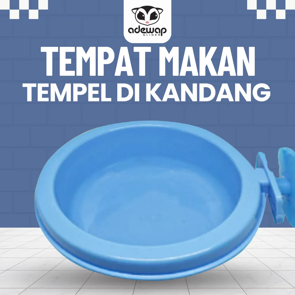 ADEWAP GLIDER Tempat Makan Jepit Single Sugar Glider - 1