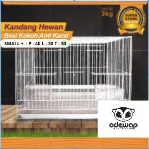 ADEWAP GLIDER Kandang Besi Lipat Hewan Small Plus Sugar Glider Burung Tupai Kelinci - 1