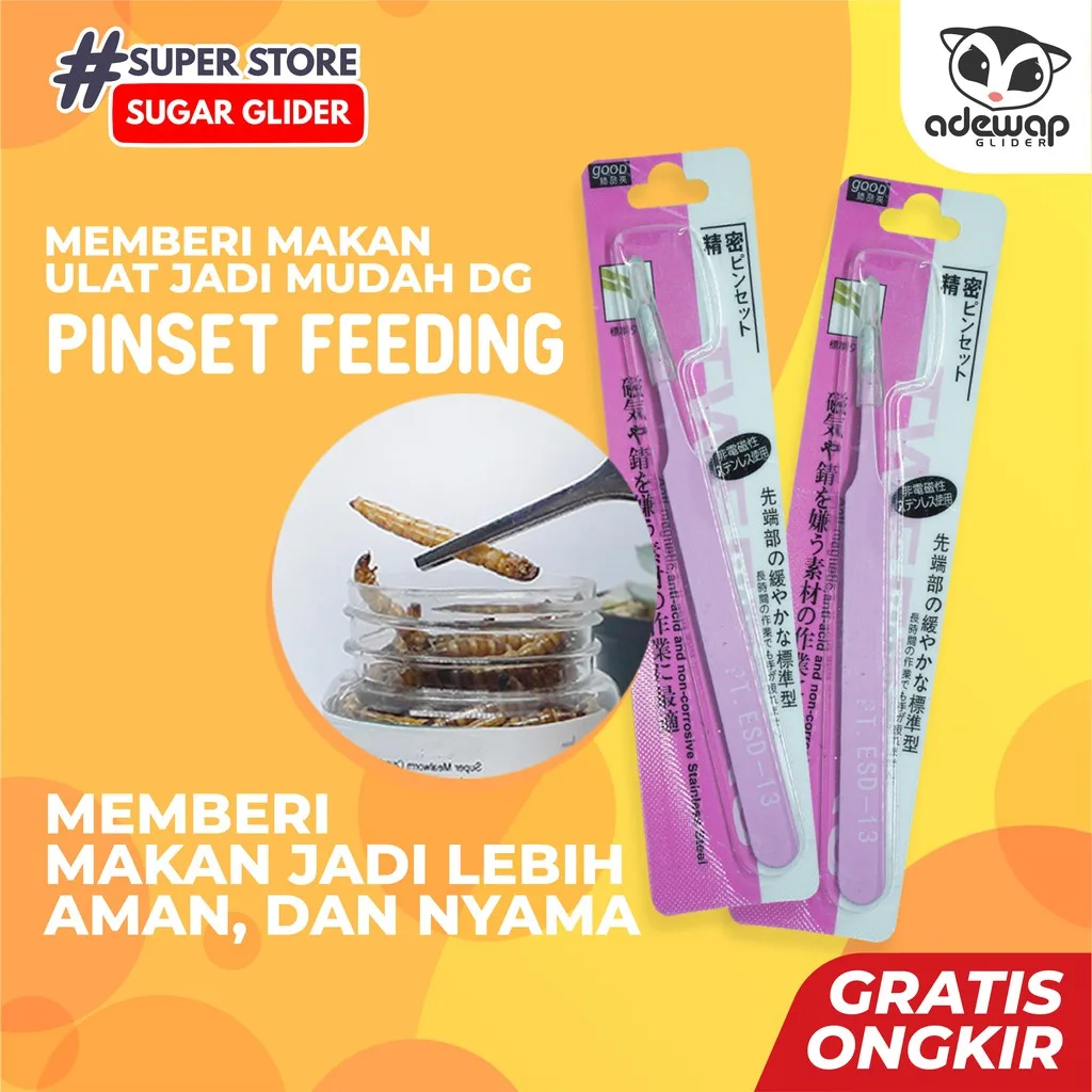 ADEWAP GLIDER Pinset Feeding Makanan Sugar Glider - 1