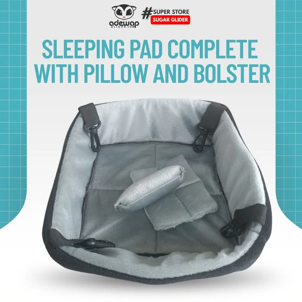 ADEWAP Sleeping Pad Complete With Pillow And Bolster Sleeping Pouch For Sugar Glider