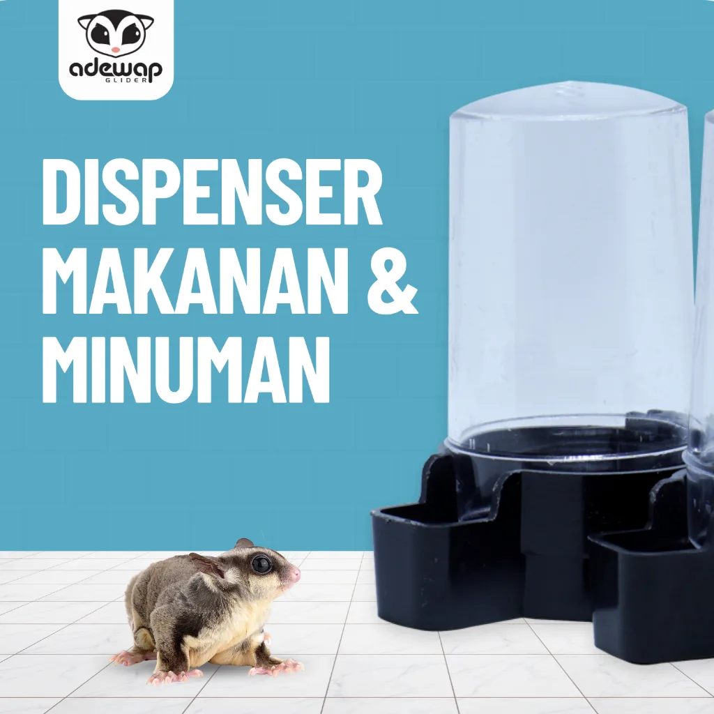 ADEWAP GLIDER Dispenser Tempat Minum Makan Sugar Glider - 1