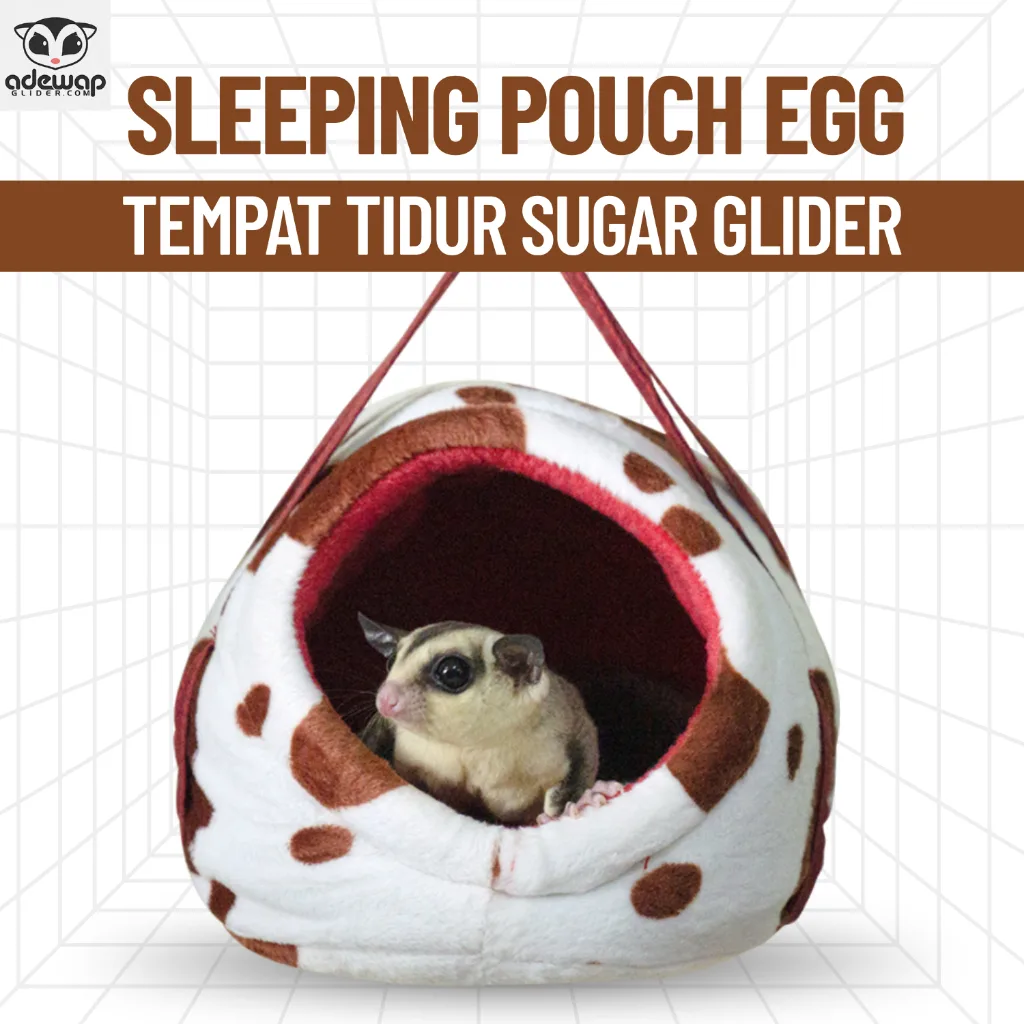 ADEWAP GLIDER Egg Sleeping Pouch Aksesoris Tempat Tidur Sugar Glider - 1
