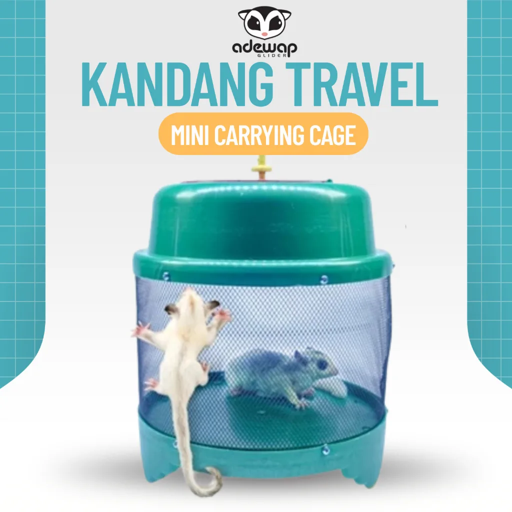 ADEWAP GLIDER Travel Cage Bulat Kandang Kecil Bulat Sugar Glider - 1
