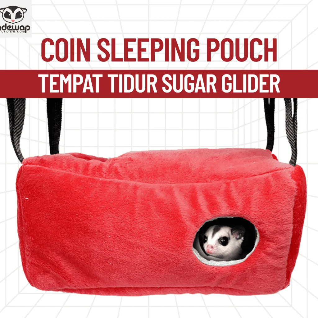 ADEWAP GLIDER Sleeping Pouch Tabung Coin Big Size Tempat Tidur Sugar Glider - 1