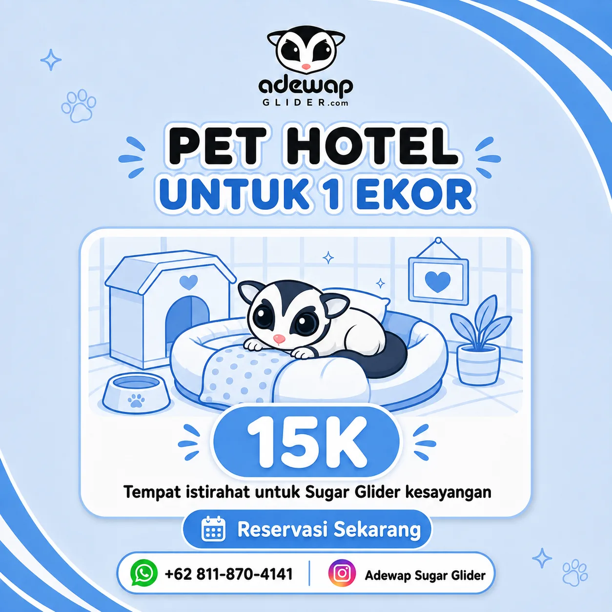 PET HOTEL ADEWAP SUGAR GLIDER