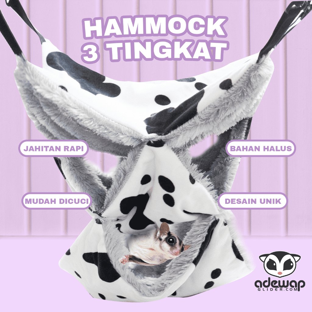ADEWAP GLIDER Hammock 3 Tingkat Tempat Tidur Gantung Sugar Glider