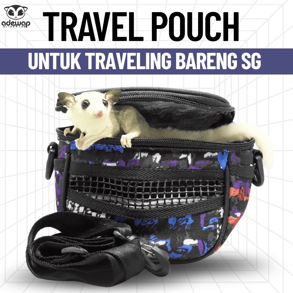 ADEWAP GLIDER Travel Pouch EASY Tas Selempang Travelling Sugar Glider