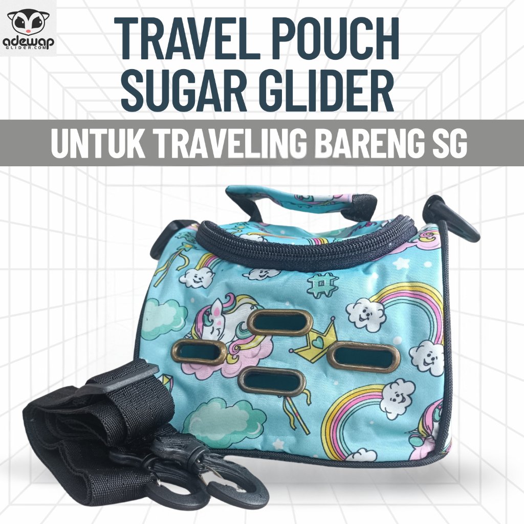 ADEWAP GLIDER Travel Pouch Crusty Sugar Glider Tupai