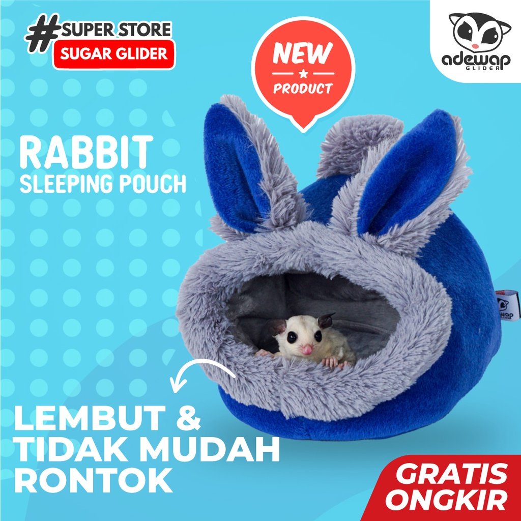 ADEWAP GLIDER Sleeping Pouch Rabbit Tempat Tidur Sugar Glider