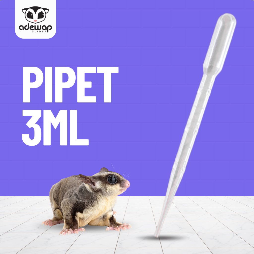 ADEWAP GLIDER Pipet Plastik 3 ml Alat Bantu Makan Sugar Glider